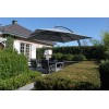 Zweefparasol Sun Garden - Easy Sun 320 Vierkant zonder flappen - Olefin Titanium doek