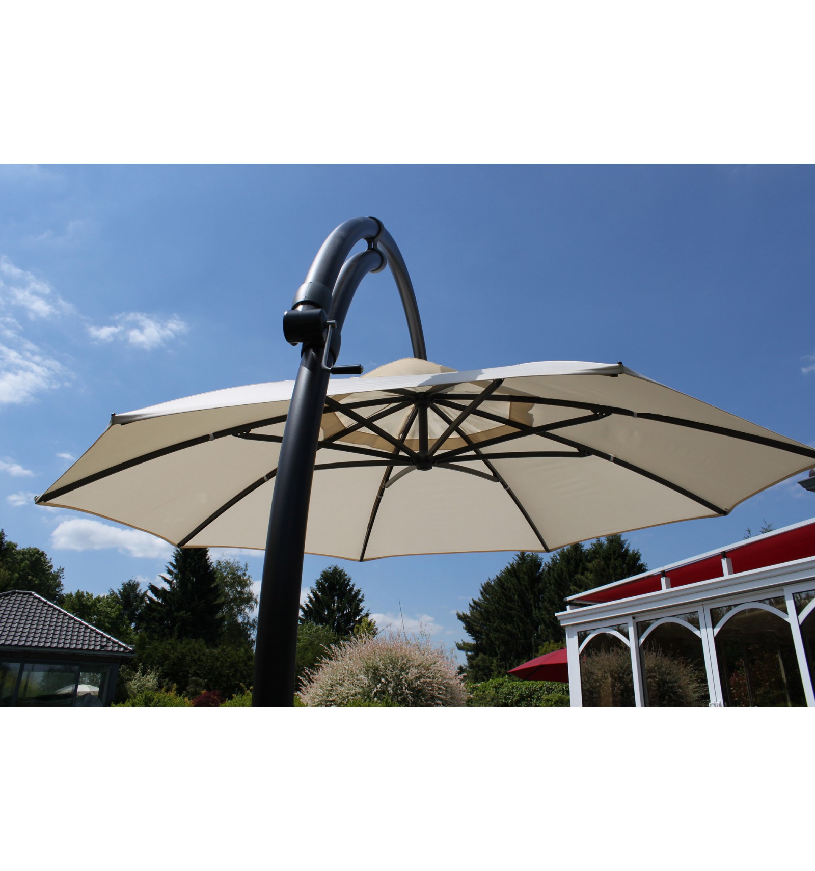 hoofd Mauve Basistheorie Olefin vervangingsdoek voor Easy Sun parasol 375, licht Taupe