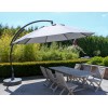 Zweefparasol Sun Garden - Easy Sun 375 XL zonder flappen - Olefin Titanium doek